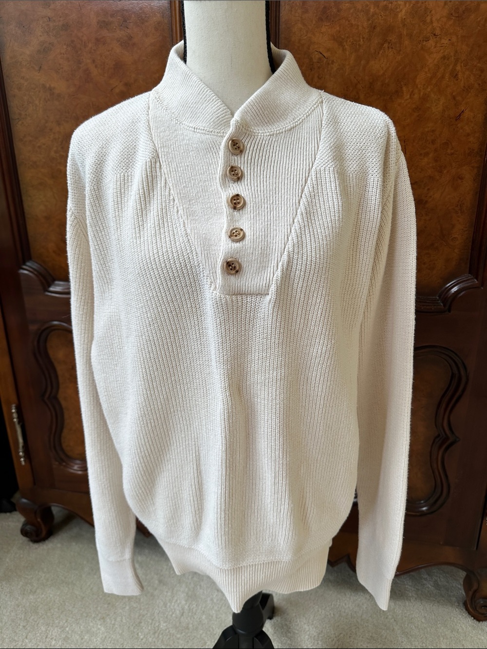 Eddie Bauer Men's Henley Sweater